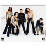 Liberty X, British Pop Band Fully Signed 10x8 inch Photo. Good condition. All autographs come with a