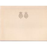 HRH Prince Philip Duke of Edinburgh Signed Greeting Card. Good condition. All autographs come with a