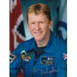 Tim Peake, British European Astronaut, 8x6 inch Signed Photo. Good condition. All autographs come