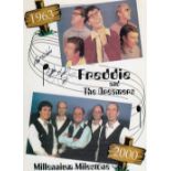 Freddie Garrity, Freddie and the Dreamers, 10x8 inch Signed Photo. Good condition. All autographs