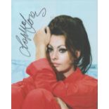 Sophia Loren signed 10x8 colour photo. Loren is an Italian actress. She was named by the American
