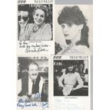 Allo Allo small, signed photo collection. Signed by Gorden Kaye, Vicki Michelle X2 and Carmen