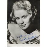 Sally Bazely signed 6x4 black and white photo. Bazely is a British television actress. Her main