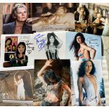 James Bond collection of signed photos. Fourteen different 10 x 8 inch photos including Judi