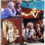 James Bond Collection of Four 10 x 8 colour photos signed by Shirley Eaton. She has added Jill