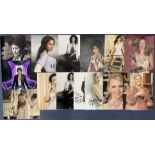 Female TV And Film Collection of 14 Signed 10x8 inch Photos. Signatures include Zawe Ashton,