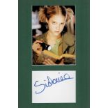 German Actress Sidonie von Krosigk Signed Signature Piece, With Colour Photo, Mounted to an