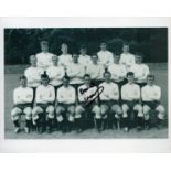 Football Dave Mackay Spurs Signed 10x8 inch Black and White Team Photo. Signed in black ink. Good