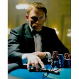 Daniel Craig Signed 10x8 inch Colour James Bond Photo. Signed in Black ink. Good condition. All