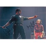 Michael Ball and Imelda Staunton Signed 12x8 inch Colour Photo. Signed in black ink. Good condition.