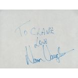 Norman Vaughan signed and dedicated white album page. Vaughan (10 April 1923 - 17 May 2002) was an