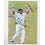 Former England Cricketer Graham Thorpe Signed 10x8 inch Colour Photo. Signed in black ink. Good