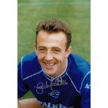 Autographed Gary McAllister 12 X 8 Photo colour, Depicting The Leicester City Midfielder Posing