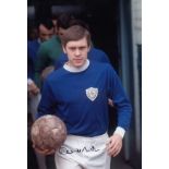 Autographed David Nish 12 X 8 Photo colour, Depicting The Leicester City Captain Leading His Side