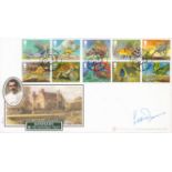 Leslie Thomas Signed Bateman's National Trust InternetStamps FDC. 10 British 1st Class Stamps with