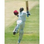 Cricket Icon Brian Lara Signed 10x8 inch Colour Photo. Signed in black ink. Good condition. All