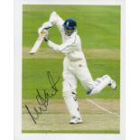 Former England Cricket Star Nick Knight Signed 10x8 inch Colour Photo. Signed in black ink. Good
