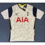 Tanguy Ndombele Signed Tottenham Hotspurs FC home Replica Jersey Size Medium. Signed in black ink.