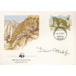 David Attenborough, a signed World Wildlife Fund FDC. English broadcaster, biologist, natural