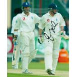 Former England Cricketer Anthony McGrath Signed 10x8 inch Colour Photo. Signed in black ink. Good