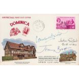 Jeremy Brett, Laurence Olivier and John Gielgud, a 1964 Dominica Shakespeare Anniversary FDC