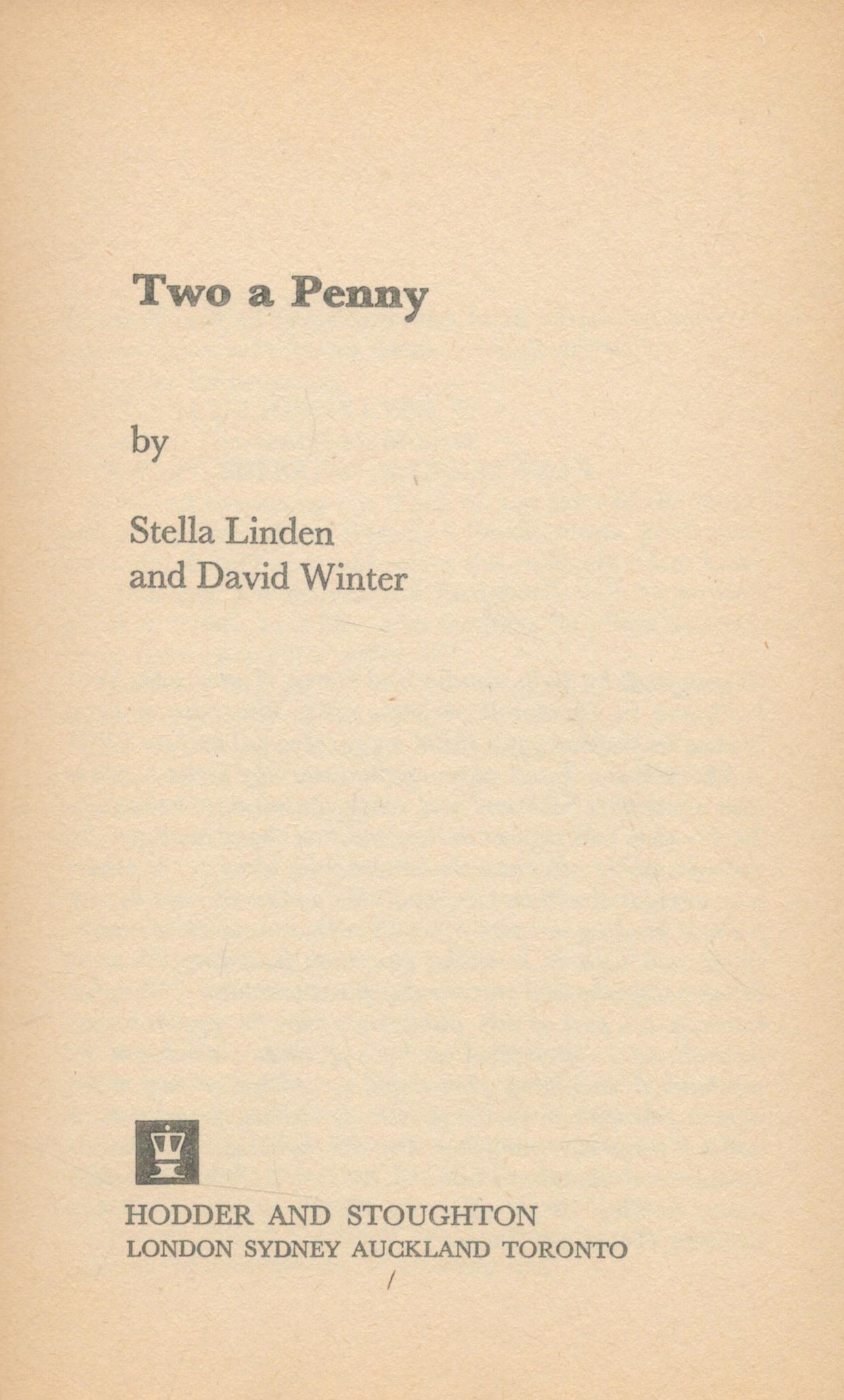 Cliff Richard Signed 1st Ed Paperback Book Titled Two a Penny by Stella Linden and David Winter. - Bild 3 aus 4