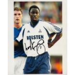 Football Former Spurs Captain Ledley King Signed 10x8 inch Colour Photo. Signed in black ink. Good