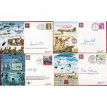 WW2 Collection of 4 Signed AF Code First Day Covers. Signatures include Lt Col Terence Otway, Lt Gen