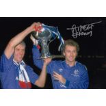 Autographed Trevor Francis 12 X 8 Photo colour, Depicting The Rangers Striker And Team Mate Graham