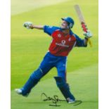 Former England Cricketer Andrew Strauss Signed 10x8 inch Colour Photo. Signed in black ink. Good