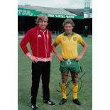 Autographed Ted Macdougall 12 X 8 Photo colour, Depicting The Norwich City Striker And Manager