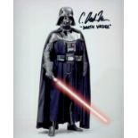 Star Wars Darth Vader C Andrew Nelson signed 10 x 8 inch colour full length photo. Good condition.