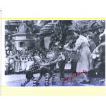 The Wizard of Oz 8x10 movie scene photo signed by Munchkin actor Jerry Maren (The Lollipop kid).