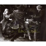 Oliver! CAST signed photo, 8x10 photo signed by the late Ron Moody, Shani Wallis and Mark Lester.