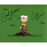 Peanuts and Charlie Brown 8x10 photo signed by Brad Kesten, the voice of Charlie Brown. Good