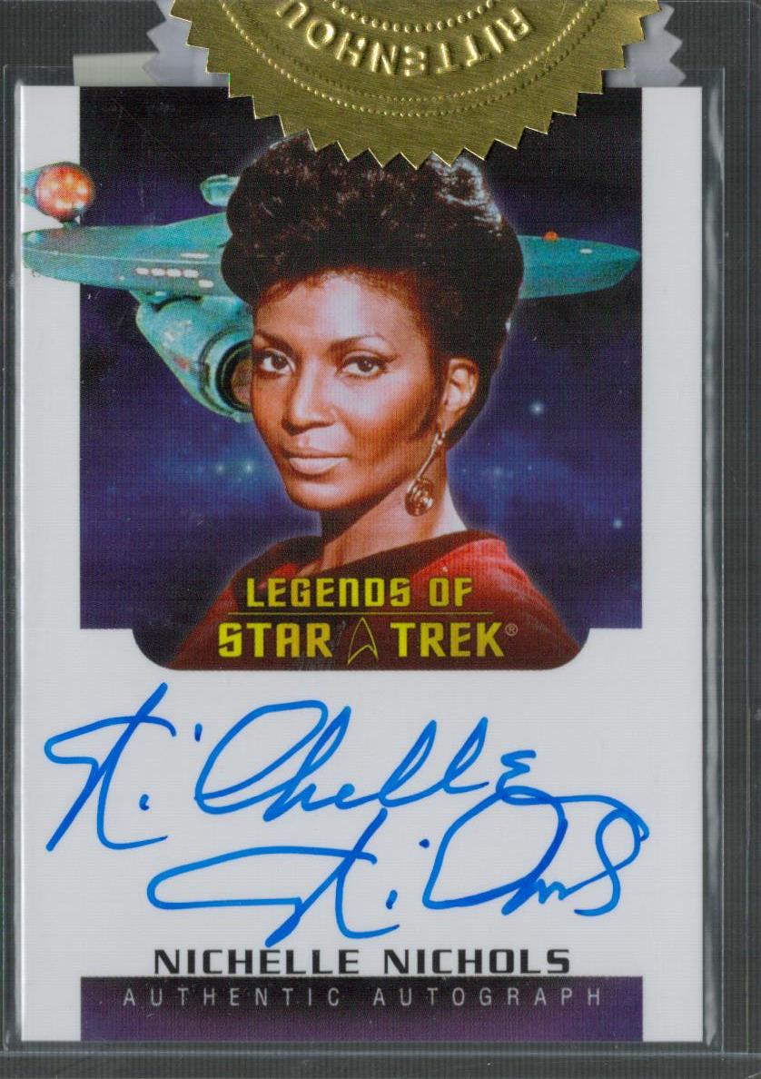 Nichelle Nichols signed Legends of Star Trek trading card. Good condition. All autographs come