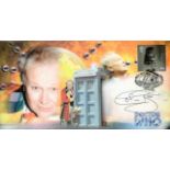 Dr Who Colin Baker signed 2000 Scott Covers official Dr Who Birthday cover with superb illustration.