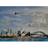Concorde Over Sydney Harbour Chief Pilot Capt Mike Banister and photographer Adrian Meredith