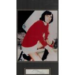 George Best 16x12 overall mounted signature piece includes signed album page and colour photo