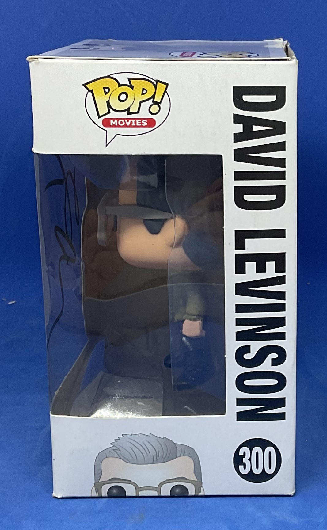 Jeff Goldblum signed David Levinson Independence Day Vinyl Bobble Head model signature on box. - Image 2 of 2