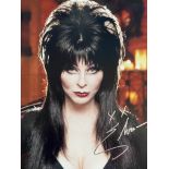 Elvia Mistress of the Dark, actress signed 14x11 photo, amazing image! Good condition. All