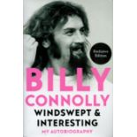 Billy Connolly signed on title page of his hard back book Windswept and Interesting. Good condition.