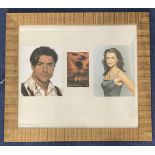 Brendan Fraser and Rachel Weisz 28x25 framed and mounted The Mummy display includes two stunning