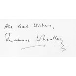 Actor, Thomas Wheatley signed 6x3 white card. Saunders was the fictional Head of Section V Vienna.