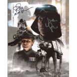 Star Wars Episode IV A New Hope 8x10 photo signed by Julian Glover and Paul Jerricho. Good