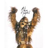 Star Wars Wookie 8x10 photo signed by aussie Basketball legend and actor Michael Kingma as the
