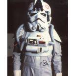 Star Wars Episode IV A New Hope 8x10 photo signed by AT-AT driver Paul Jerricho. Good condition. All