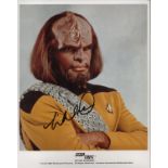 Star Trek Actor, Michael Dorn signed colour promo photograph signed in black marker pen. This lovely