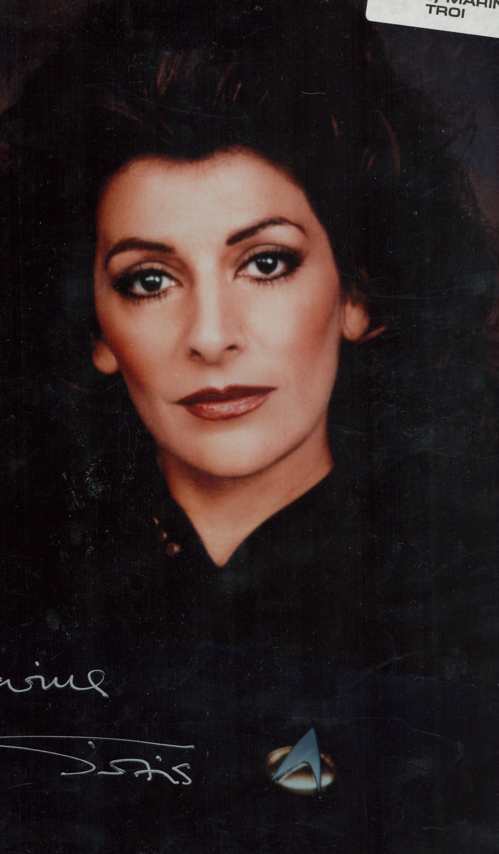 Star Trek Actor, Marina Sirtis signed 10x8 colour photograph, signed in silver coloured ink,