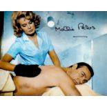 Mollie Peters signed 10x8 colour photograph pictured during her role in Thunderball alongside Sean